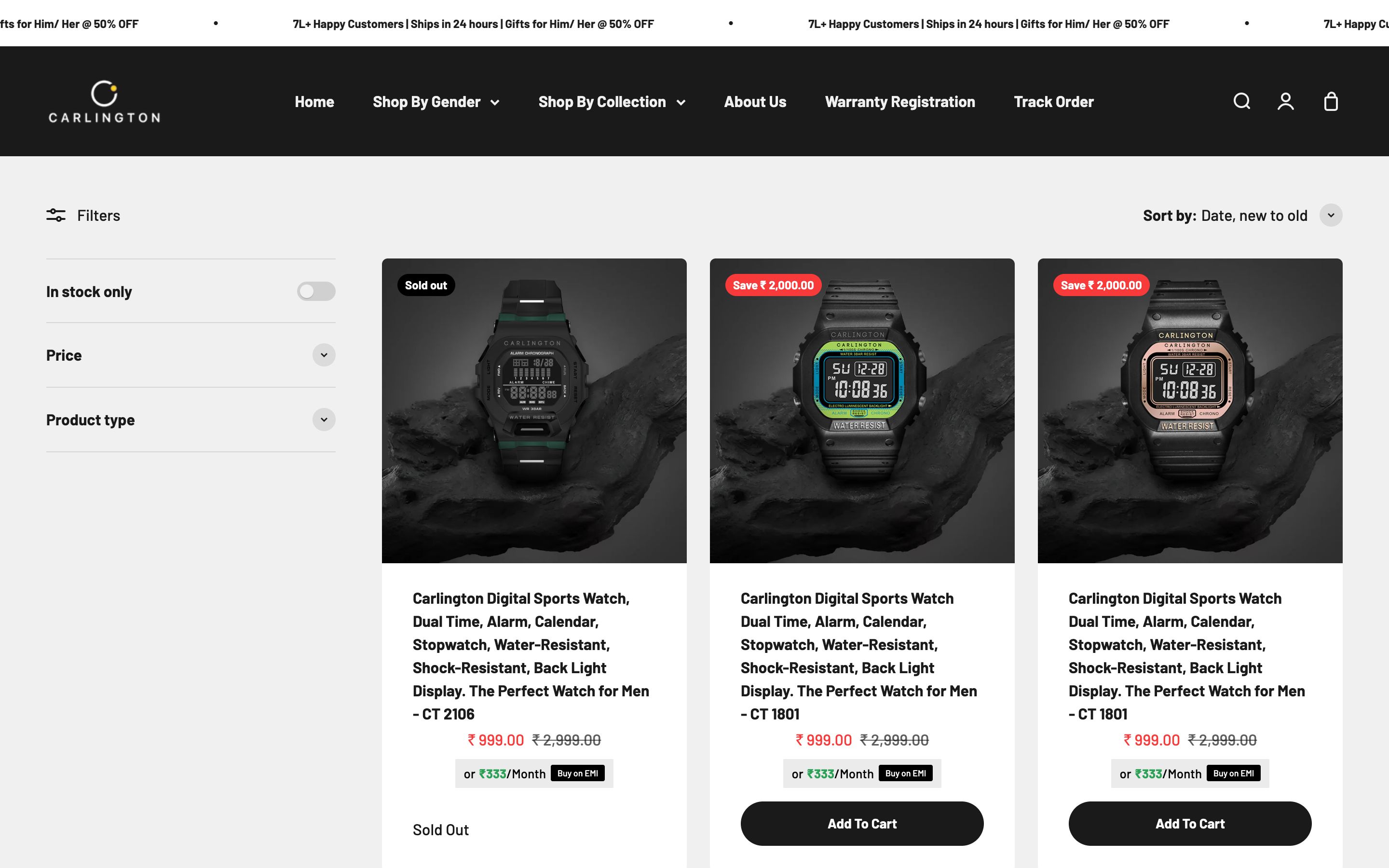 Carlington Collection page
