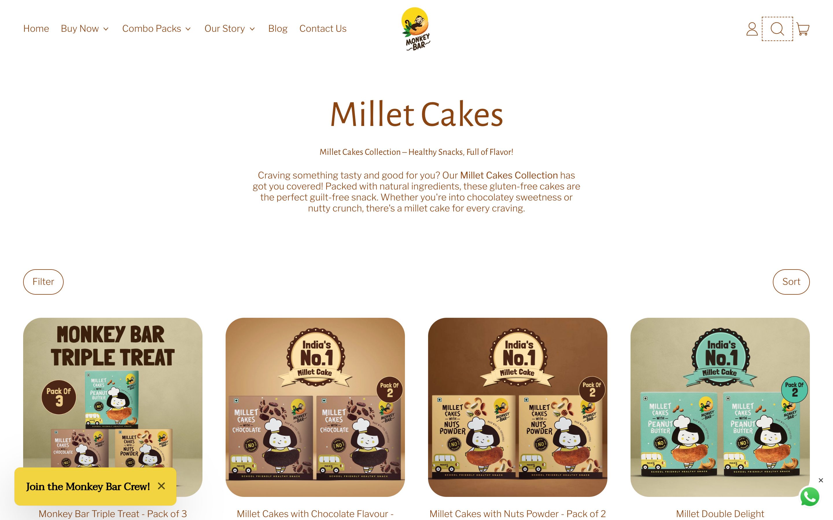 Monkey Bar Cakes Collection page