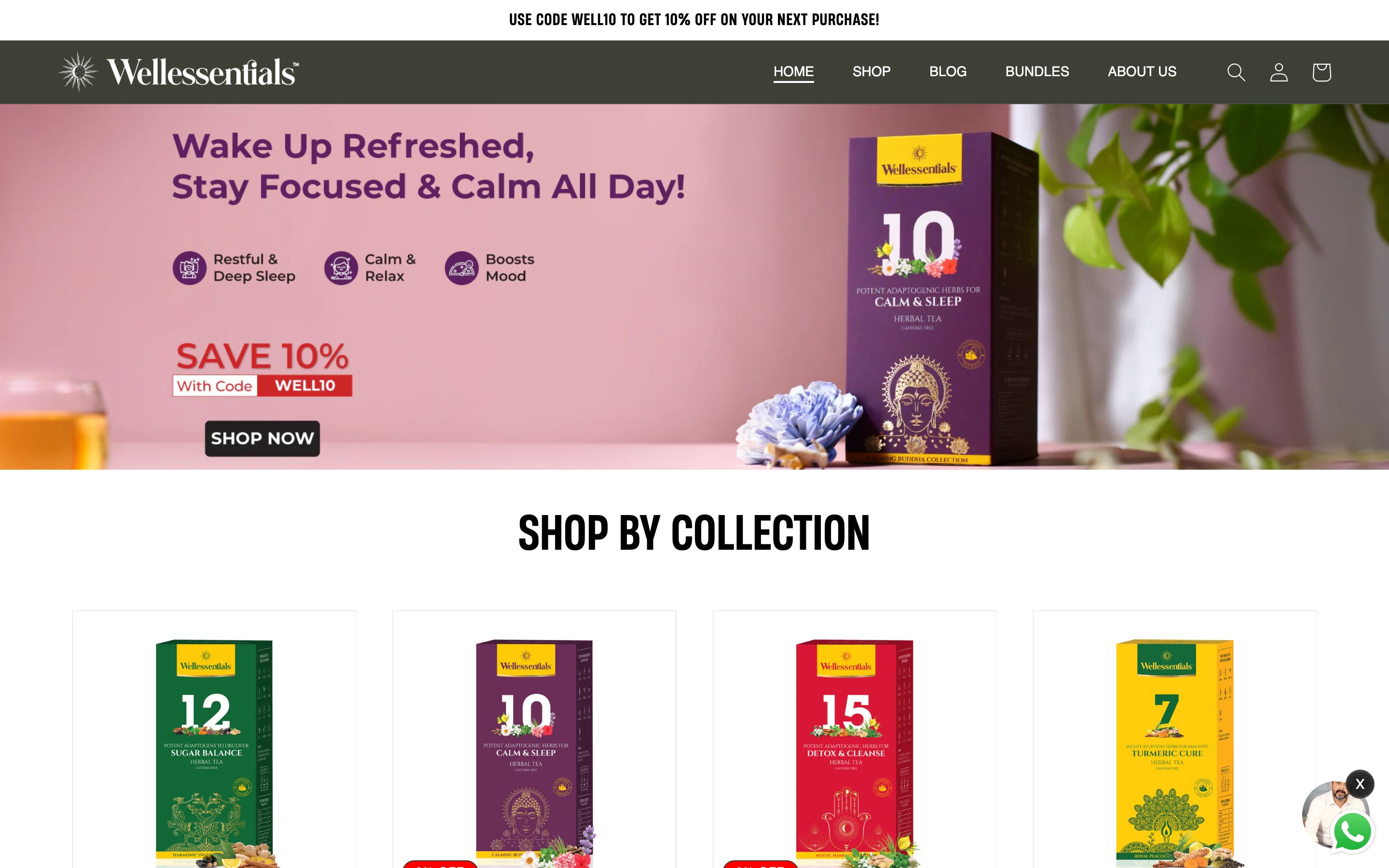 Wellessentials website
