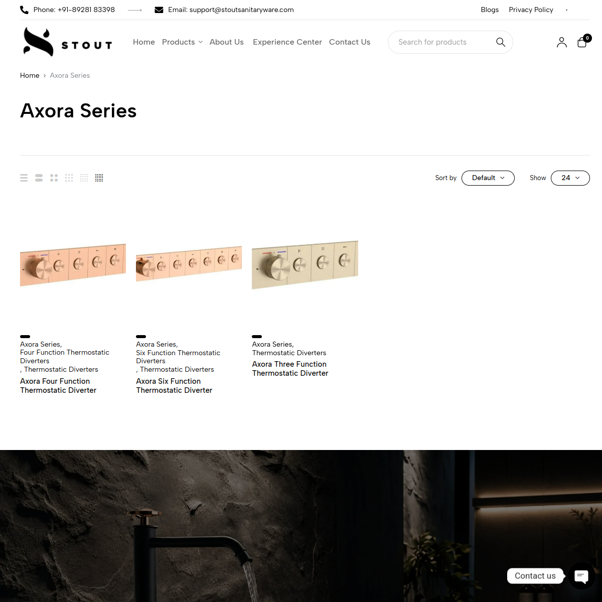 Axora series — category page optimised for search